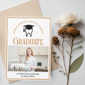 Chic Dental School Foto Aangepast Afstuderen Aankondiging