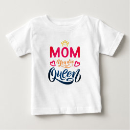 Chic Design Typografie mama Je bent de koningin