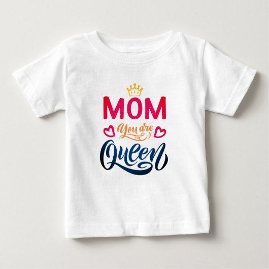 Chic Design Typografie mama Je bent de koningin (Voorkant)