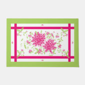 CHIC DEUR MAT_  561 HOT PINK/60 GROENE STROOM DEURMAT (Voorkant)