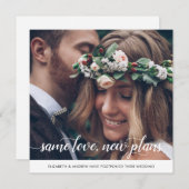 Chic Dezelfde Liefde Nieuwe Plannen Wijziging Datu Aankondiging (Voorkant / Achterkant)