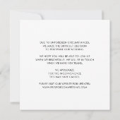 Chic Dezelfde Liefde Nieuwe Plannen Wijziging Datu Aankondiging (Achterkant)