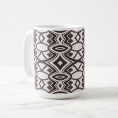 Chic Diamant & Ovale Symmetrie Koffiemok (Voorkant links)