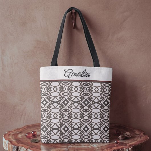 Chic Diamant & Ovale Symmetrie Tote Bag