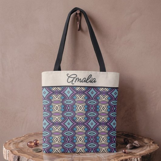 Chic Diamant & Ovale Symmetrie Tote Bag