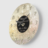 Chic Diamonds Bokeh 50th Wedding Jubileum Grote Klok (Hoek)