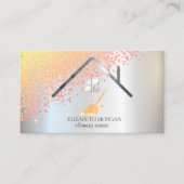 Chic Diamonds Broom Maid Cleaning House Visitekaartje (Voorkant)