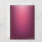 Chic Diamonds Crown Red Quinceañera Kaart (Achterkant)