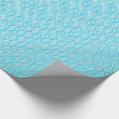 Chic Diamonds Pattern | Turkoois Cadeaupapier (Hoek)