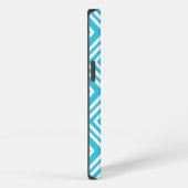 Chic Diamonds Pattern | Turquoise gepersonaliseerd iPhone Hoesje (Rechterkant)