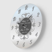 Chic Diamonds Silver 50 Wedding Jubileum Grote Klok (Hoek)