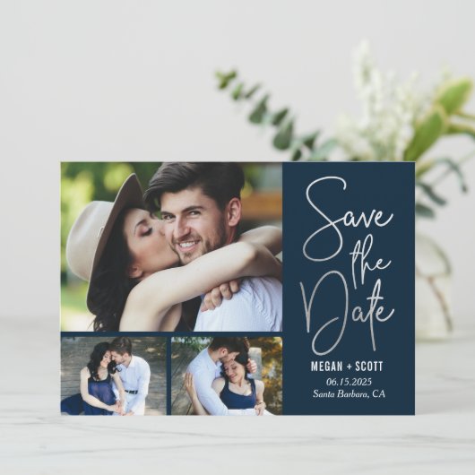 Chic die EDITABLE KLEUR schrijft sparen de Kaart v (Staand voorkant)