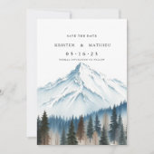 Chic Digital Mountain Save The Date (Voorkant)