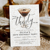 Chic Dirty Espresso Martini “Talk Thirty to Me” Kaart