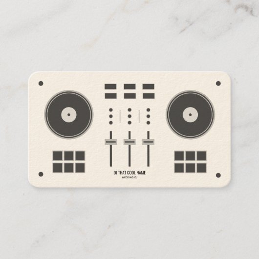Chic DJ-controller Visitekaartje (Voorkant)