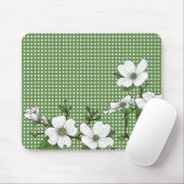 Chic Dogwood Blossom & Polka Dots Muismat (Met muis)