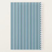 Chic Dogwood Blossom & Stripes Calendar Planner (Achterkant)