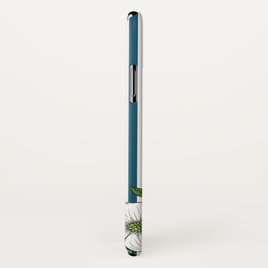 Chic Dogwood Blossom & Stripes Patroon Case-Mate iPhone Case (Achterkant / rechts)