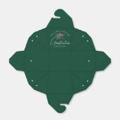 Chic Donkergroen Custom Graduation Party Fortune Bedankdoosjes (Uitgevouwen)