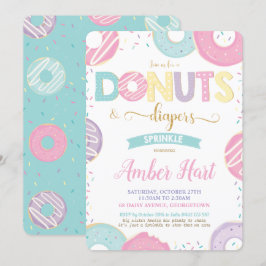 Chic Donuts en Luiers Baby shower Gold Girl In Kaart