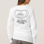 Chic Double Heart Long-Sleeve Shirt for Dog Moms a (Achterkant)