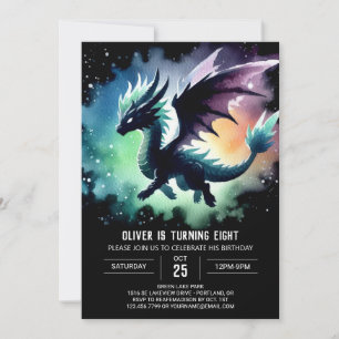Chic Dragon Verjaardag Digitaal Kaart