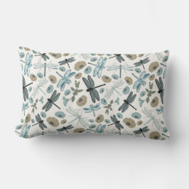Chic Dragonflies Flowers Patroon Kussen