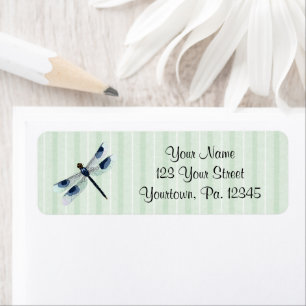 Chic Dragonfly-adreslabel Etiket