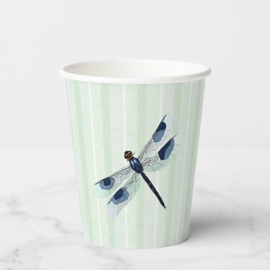 Chic Dragonfly Papieren Bekers (Achterkant)