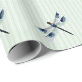 Chic Dragonfly Wrapping Paper Cadeaupapier (Rol Hoek)