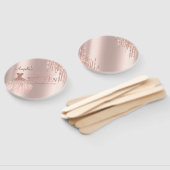 Chic Dress Glitter Drips Roos Gold Sweet 16 Handwaaier (Niet-gemonteerd)