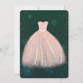 Chic Dress, Groen Vrijgezellenfeest Kaart (Achterkant)