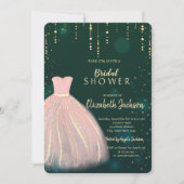 Chic Dress, Groen Vrijgezellenfeest Kaart (Voorkant)