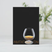 Chic Drink Dinner Vip Persoonlijke Uitnodiging (Staand voorkant)