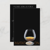 Chic Drink Dinner Vip Persoonlijke Uitnodiging (Voorkant / Achterkant)