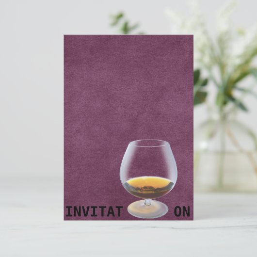 Chic Drink Dinner Vip Persoonlijke Uitnodiging (Staand voorkant)