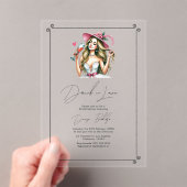 Chic Drink in liefde Vrijgezellenfeest Acryl Uitnodigingen (Insitu (Draagbaar))