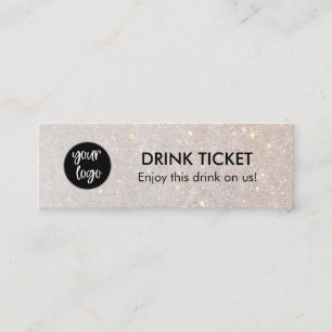 Chic Drink Ticket Voucher Company Logo Event