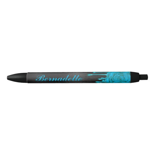 Chic Driving Rozen Gepersonaliseerde pen Blauwgroe (Voorkant)