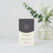 Chic Dual Tone Professional-Visitekaartje Visitekaartje (Staand voorkant)