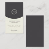 Chic Dual Tone Professional-Visitekaartje Visitekaartje (Voorkant / Achterkant)