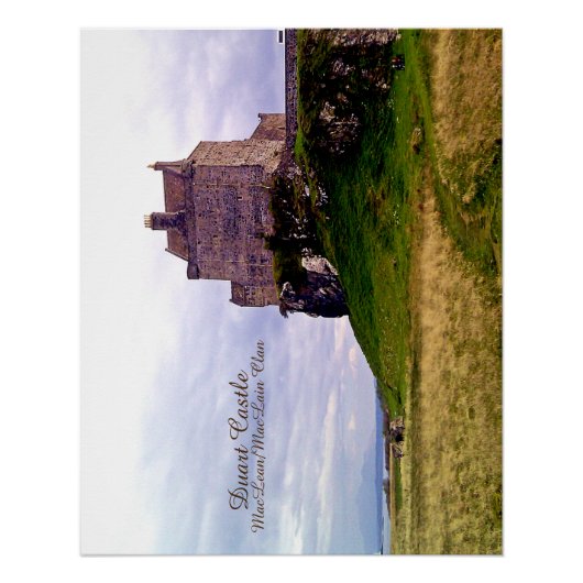 Chic Duart Castle - MacLean/MacLain Scottish Clan Perfect Poster (Voorkant)