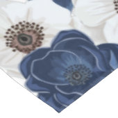 Chic Dusty Blue Floral Botanical Tafelkleed (Gekanteld)