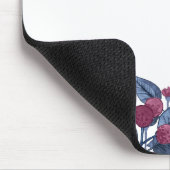 Chic Dusty Blue Pink Wilde Flowers Muismat (Hoek)