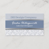 Chic Dusty Blue Visitekaartje (Voorkant)