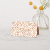Chic Dusty Pink Ditzy Floral Wedding Place Card Plaatskaartje (Achterkant)