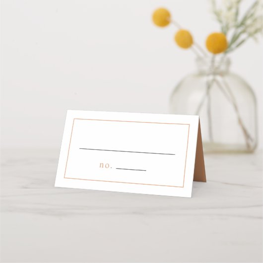 Chic Dusty Pink Ditzy Floral Wedding Place Card Plaatskaartje (Voorkant)