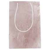 Chic Dusty Roos Blush Pink Wedding Medium Cadeauzakje (Voorkant)