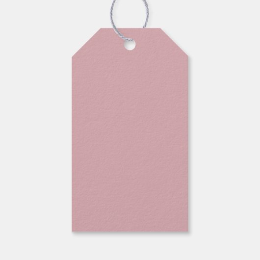Chic Dusty Rose Pink Bachelorette Party Custom Cadeaulabel (Achterkant)