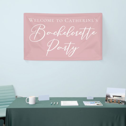 Chic Dusty Rose Pink Bachelorette Party Custom Spandoek (Beurs)